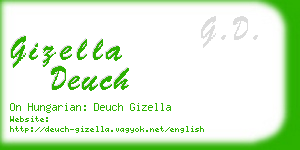 gizella deuch business card